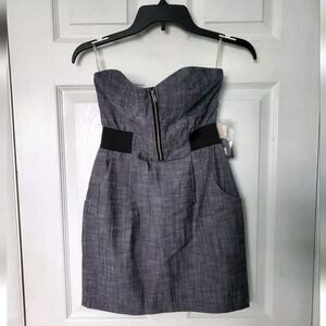NWT Forever 21 Coquette Vintage Y2K  Dress w/Back Zip and detachable Straps